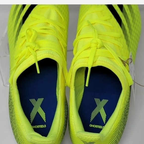 Adidas X Ghosted.3 FG Soccer Cleats Neon Green Black FW6948 Men’s Size 13 main image 5